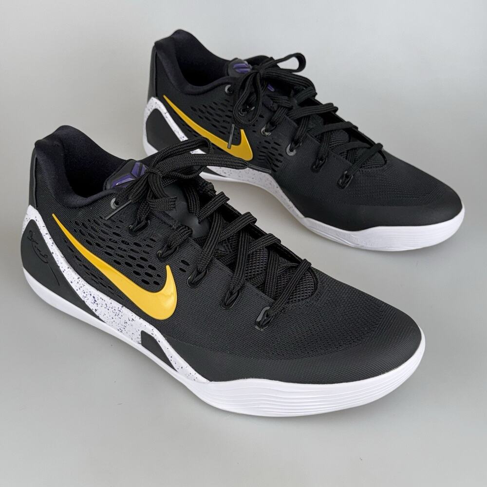 Nike Kobe 9 EM Protro TB Lakers Away Black Shoes Size 11 US IH1401-002 Elite Low
